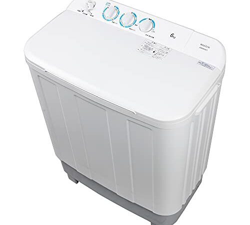 洗濯機 6kg 二層式洗濯機 一人暮らし コンパクト 引越し 単身赴任 新生活 タイマー 2層式 二槽式 給水切替 小型 MAXZEN JW60KS01
