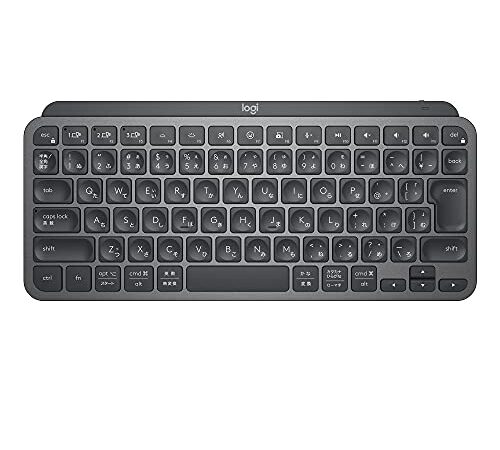 【Amazon.co.jp限定】ロジクール MX KEYS mini KX700GRd ミニマリスト ワイヤレス イルミネイテッド キーボード グラファイト 充電式 Bluetooth Logi Bolt Unifying非対応 USB-C-A 日本語配列 windows mac chrome Android 無線 ワイヤレスキーボード KX700 国内正規品