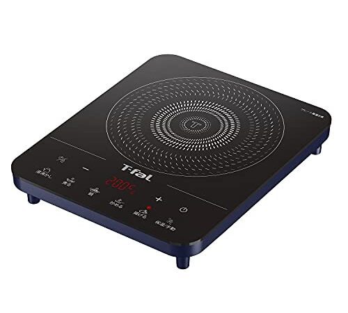 ティファール 卓上IH調理器 卓上IHコンロ 1400W タッチパネル 6つの調理プログラム 「フルフラットIH ドレスブルー」 IHコンロ IHクッキングヒーター IH2024JP