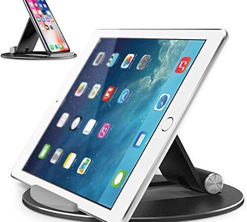 タブレット スタンド ipad スタンド スマホ スタンド iphone スタンド 卓上 角度調整可能 アルミ合金素材 OBENRI Tablet Stand Designed for iPad Pro Air Mini iPhone XS MAX XR XS X 8 Plus & All Devices (4~13")