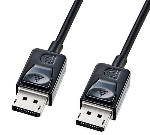 サンワサプライ DisplayPort ケーブル(オス-オス) 2.0m 4K60Hz対応 ブラック KC-DP2K