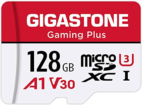 Gigastone マイクロsdカード 128GB Nintendo Switch動作確認済 転送速度100MB/S 高速 Full HD & 4K UHD動画, UHS-I A1 V30 U3 C10 国内正規品