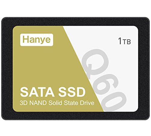 Hanye 内蔵型 SSD 1TB 2.5インチ 7mm 3D NAND採用 SATAIII 6Gb/s 550MB/s 正規代理店品 メーカー5年保証