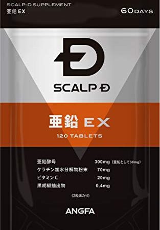 【健康食品】 アンファー（ANGFA） スカルプD サプリメント 亜鉛EX 120粒（約60日分）