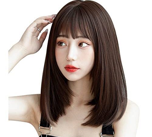 ウィッグ Candybay フルウィッグ ナチュラルwig 原宿 女性 普段使い セミロング ストレートレディス かつら 小顔 耐熱