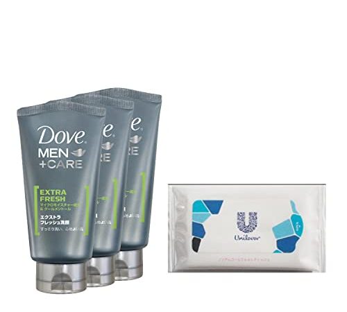 Dove MEN(ダヴメン) エクストラフレッシュ 皮脂 べたつき オイリー肌洗顔 120g×3 おまけ付き