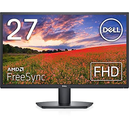 【Amazon.co.jp限定】Dell SE2722H 27インチ モニター ディスプレイ (3年間交換保証/FHD/VA 非光沢/HDMI D-Sub15ピン/傾き調整/AMD FreeSync)