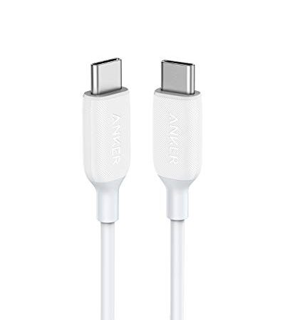 Anker PowerLine III USB-C & USB-C 2.0 ケーブル (0.9m ホワイト) 超高耐久 60W USB PD対応 MacBook Pro/Air iPad Pro Galaxy 等対応