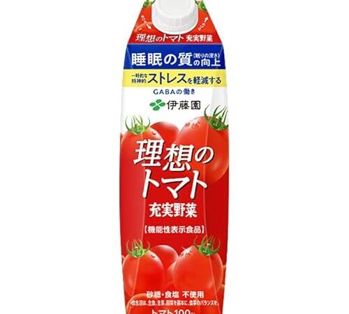 伊藤園 理想のトマト(屋根型)【機能性表示食品】 1L紙パック×12(6×2)本入