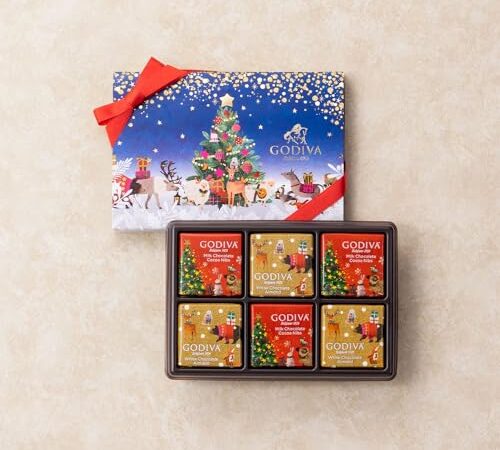 クリスマス チョコレート ギフト お菓子 詰め合わせ ゴディバ (GODIVA) ゴディバ 星降る森のクリスマス カレアソートメント（6枚入）