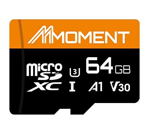MMOMENT マイクロSDカード 64GB Nintendo Switch対応/MicroSDXCカード / 4K対応 / Class10 / UHS-I / U3 / A1 / V30 / SDアダプター付【読込最大95MB/s】