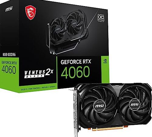 MSI GeForce RTX 4060 VENTUS 2X BLACK 8G OC グラフィックスボード VD8560