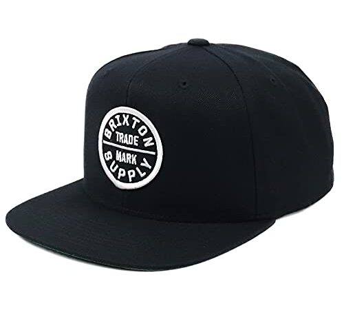 [ブリクストン] キャップ メンズ OATH 3 SNAPBACK CAP 帽子 スナップバック スケーター スケートブランド ブラック フリーサイズ [並行輸入品]