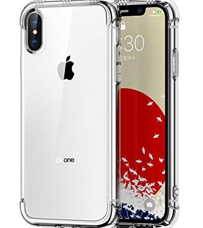 ONES iPhone Xs/X ケース HD全透明 米軍MIL規格 超耐衝撃 『 360°エアバッグ、半密閉音室 』〔 画面 · レンズ保護、滑り止め、ストラップホール 〕薄型 Qi充電 超軽量 衝撃吸収 HQ·TPU クリア カバー