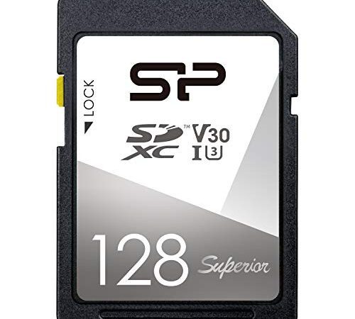 シリコンパワー SDカード 128GB UHS-I U3 V30 4K 対応 Class10 最大転送速度 100MB/s 5年保証 SP128GBSDXCV3V10