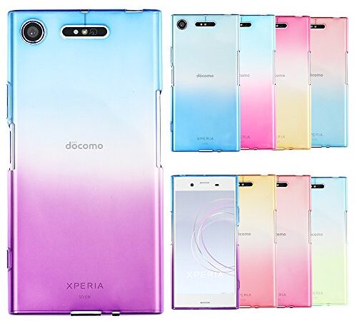 Xperia XZ1 ケース TPU ソフトケース カバー クリアケース グラデーション エクスペリア エックスゼットワン ソニー スマホケース 薄型 保護 耐衝撃 SOV36 SO-01K docomo au softbank 国内正規メーカー 【su.su.mu】 S182Z1AGF