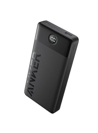 Anker Power Bank (20000mAh, 15W, 2-Port) 大容量 モバイルバッテリー USB-C入力対応 iPhone Android その他各種機器対応 (ブラック)