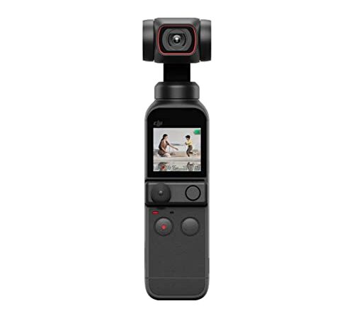 DJI Pocket 2 vlogカメラ3軸ジンバル 手持ちスタビライザー 4Kカメラ 1/1.7インチCMOS 64MP写真 フェイストラッキング YouTube/TikTok/Vlog用動画撮影 Android & iPhone対応 ポータブル ビデオカメラ ブラック